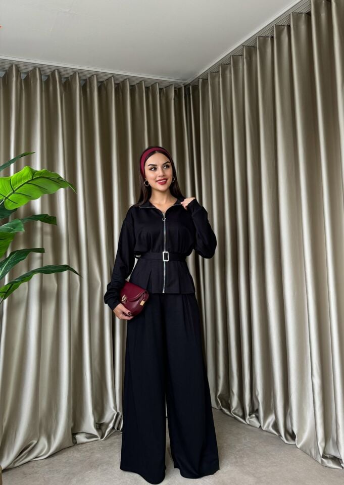 3082 KEMERLİ TAKIM BLACK - SİYAH