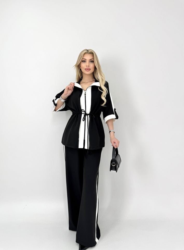 4025 GARNİ DETAYLI PANT. SALAŞ SPOR TAKIM
