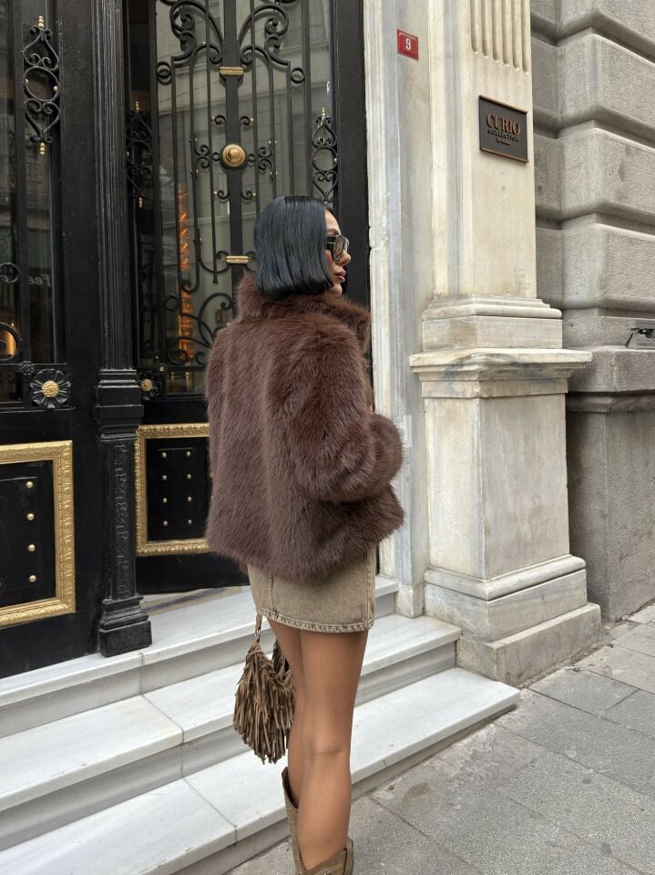 3096 KÜRLÜ KABAN BROWN - KAHVE