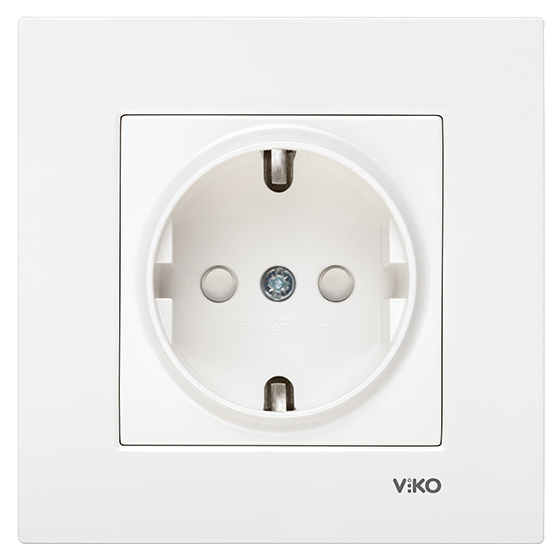 Viko Karre Ç.K Topraklı Priz (Çerçevesiz) 90967042