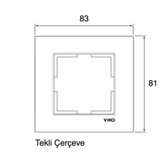 Viko Karre Tekli Çerçeve 90960200