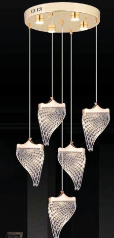 GUSTAVO 5'Lİ SARKIT İTHAL LED AVİZE