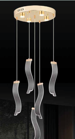 YURI 5'Lİ SARKIT İTHAL LED AVİZE