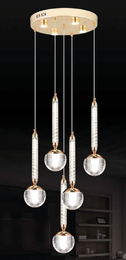 MIRELLA 5'Lİ SARKIT İTHAL LED AVİZE