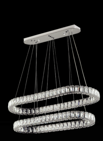 KRİSTAL ELİPS İTHAL LED AVİZE