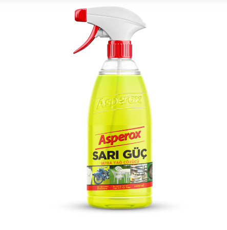 Asperox Sarı Güç 1 Litre – Çok Amaçlı Yağ ve Kir Sökücü