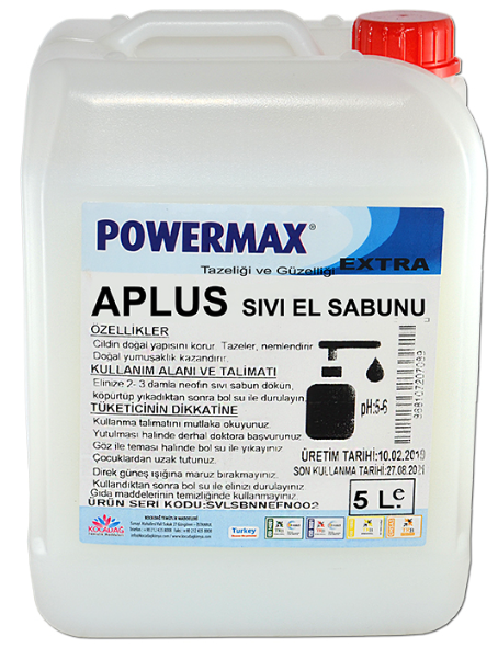 POWERMAX Sıvı El Sabunu A Plus 5 KG