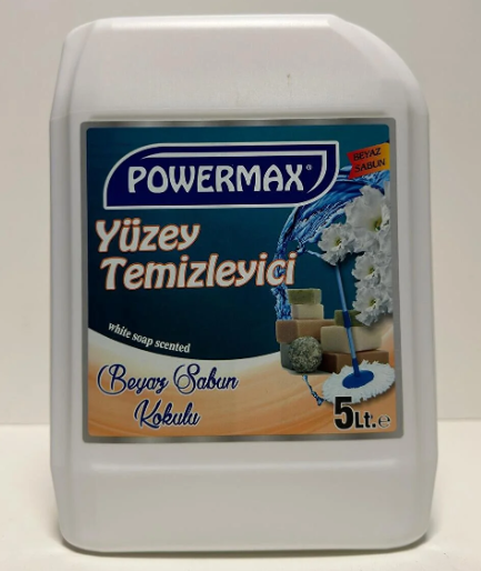 POWERMAX Yüzey Temizleyici Beyaz Sabun Kokulu 5 KG