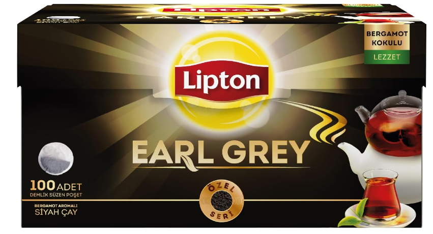 Lipton Earl Grey Demlik Poşet Çay 100'lü
