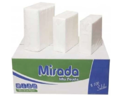 MİRADA Garson Katlama Servis Peçetesi 33x33 Tek Katlı 100 Adet 12 Paket
