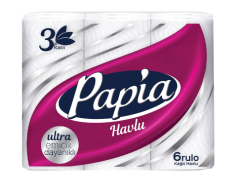 PAPİA Kağıt Havlu 3 Katlı 6 Adet