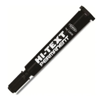 Hİ-TEXT Siyah Yuvarlak Uç 830PB