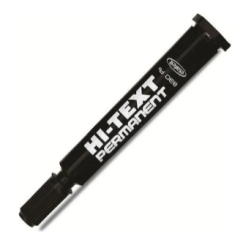 Hİ-TEXT Siyah Yuvarlak Uç 830PB