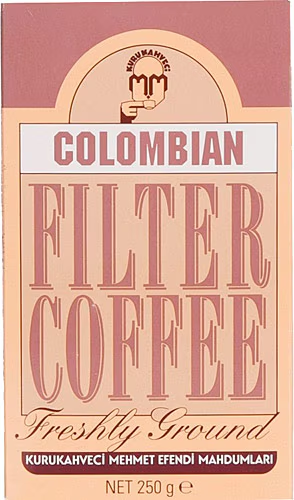 Kurukahveci Mehmet Efendi Colombian Filtre Kahve - 250 gr Öğütülmüş Kahve