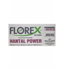 Florex Hantal Power Çöp Torbası 100x150cm 72mc 10x10 Rulo 100 Adet 1000gr/rulo