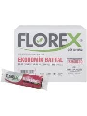 Florex Ekonomi̇k Battal Çöp Torbası 72x95cm 48mc 10x20 Rulo 200 Adet 300gr/rulo