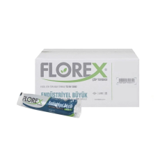 Florex Endüstri̇yel Büyük Çöp Torbası 65x80cm 33mc 10x25 Rulo 250 Adet 160gr/rulo