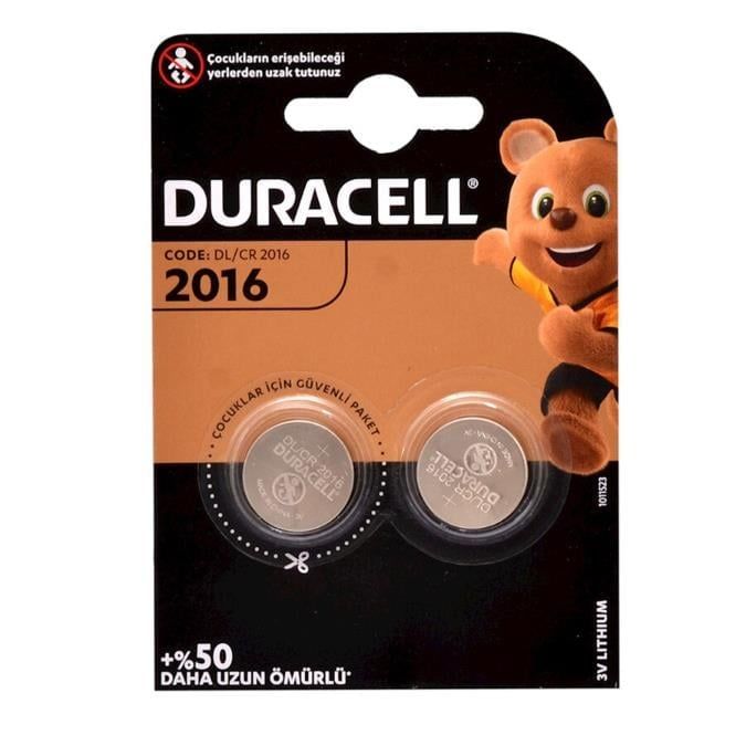 DURACELL 2016 2 Adet Pil