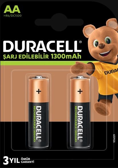 DURACELL Şarj Edilebilir 1300maH AA 2 Adet Pil