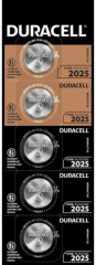 Duracell 2025 Düğme Pil 5'li