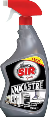 SIR Ankastre ve Çelik Yüzey Temizleyici Sprey 750 ml – Yağ ve Leke Sökücü