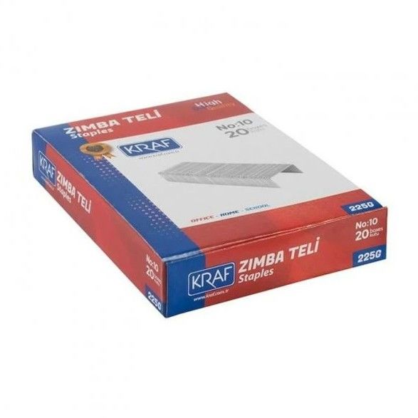 Kraf Zımba Teli No:10 225G – 1000’li 20 Kutu