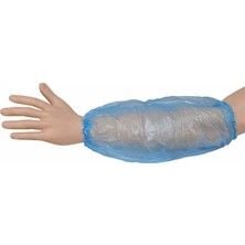 Tela Kolluk Mavi - 100 Adet Tek Kullanımlık Hijyenik Kol Koruyucu