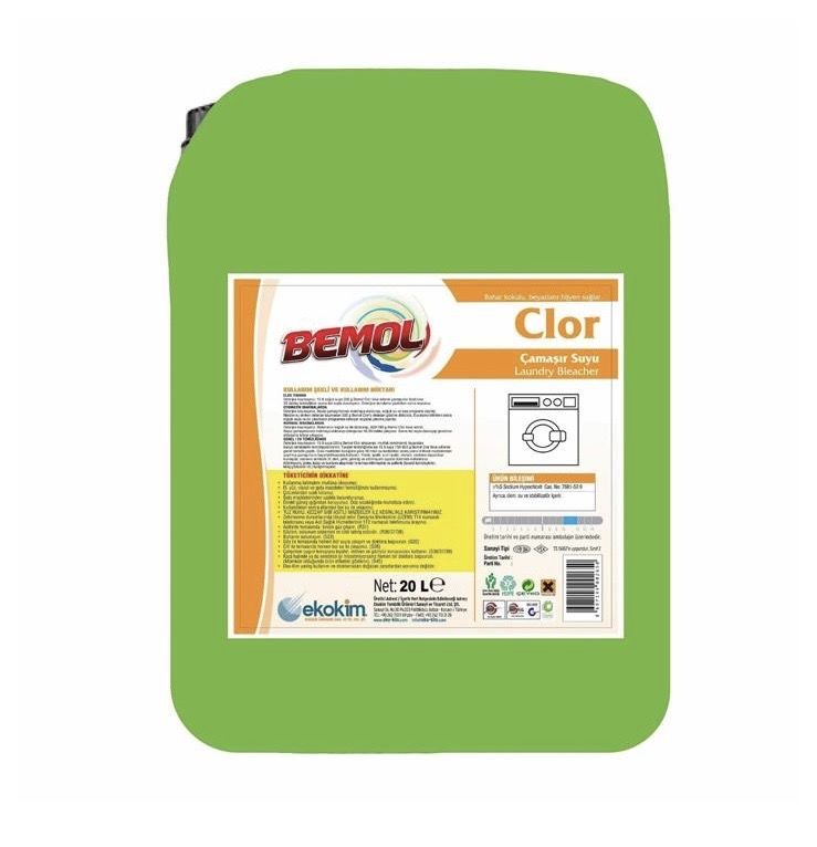 Bemol Çamaşır Suyu 20 Litre – Güçlü Beyazlatıcı ve Hijyen Sağlayan Formül