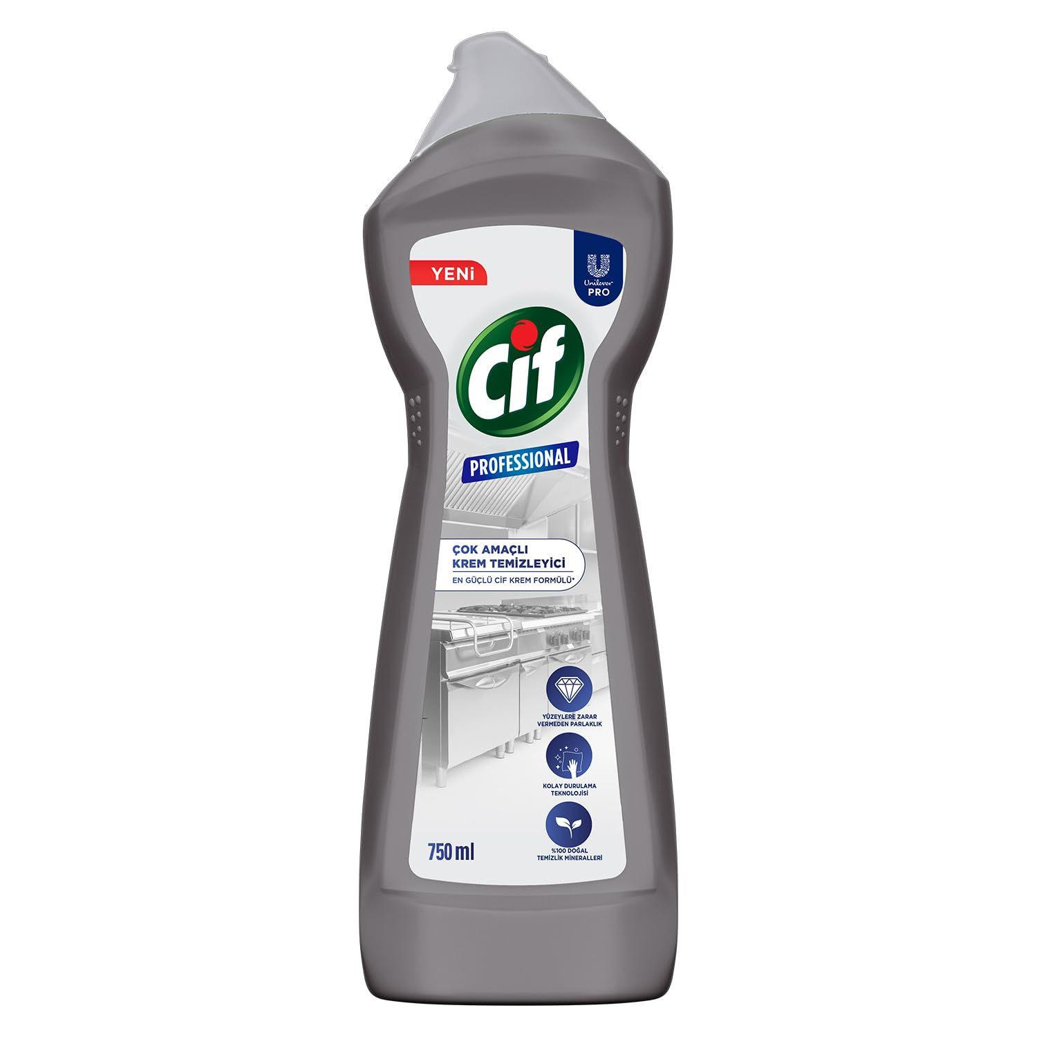 Cif Professional Çok Amaçlı Krem Temizleyici 750 ml – Güçlü Formül ile Derinlemesine Temizlik