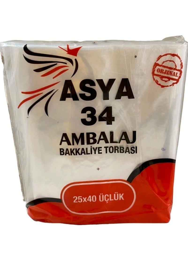 Asya 34 Bakkaliye Torbası 25x40 Üçlük 1 Kg – Güçlü Taşıma Kapasitesiyle Profesyonel Ambalaj
