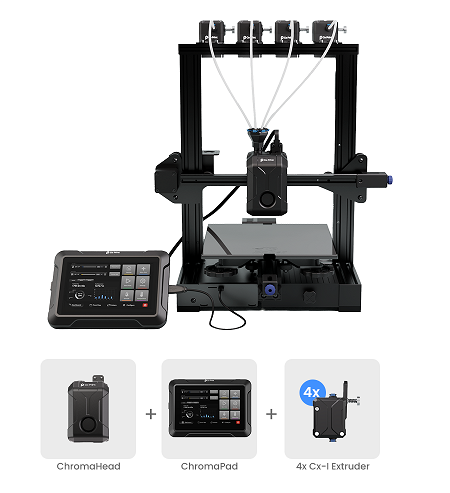 Co Print ChromaSet | Marlin 3D Yazıcılar İçin Çok Renkli Yükseltme Kiti - 4 Renkli Paket