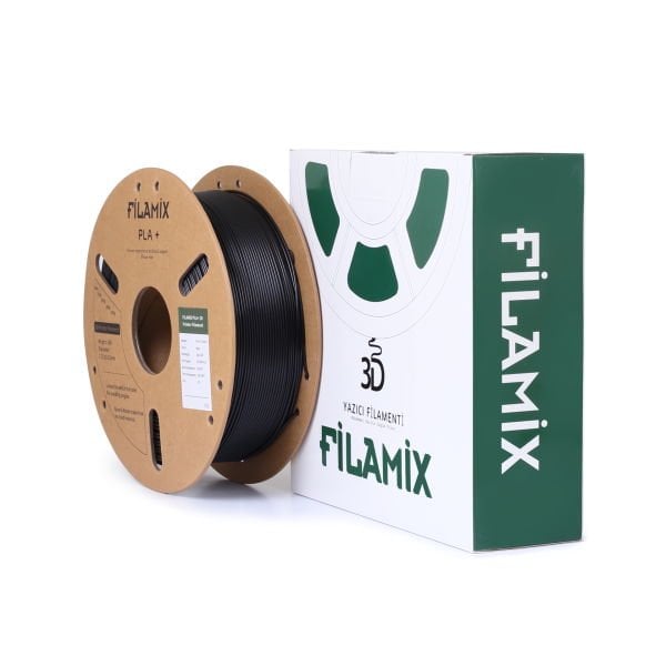 Filamix Filament PLA + 1.75mm 1 KG Plus  Siyah