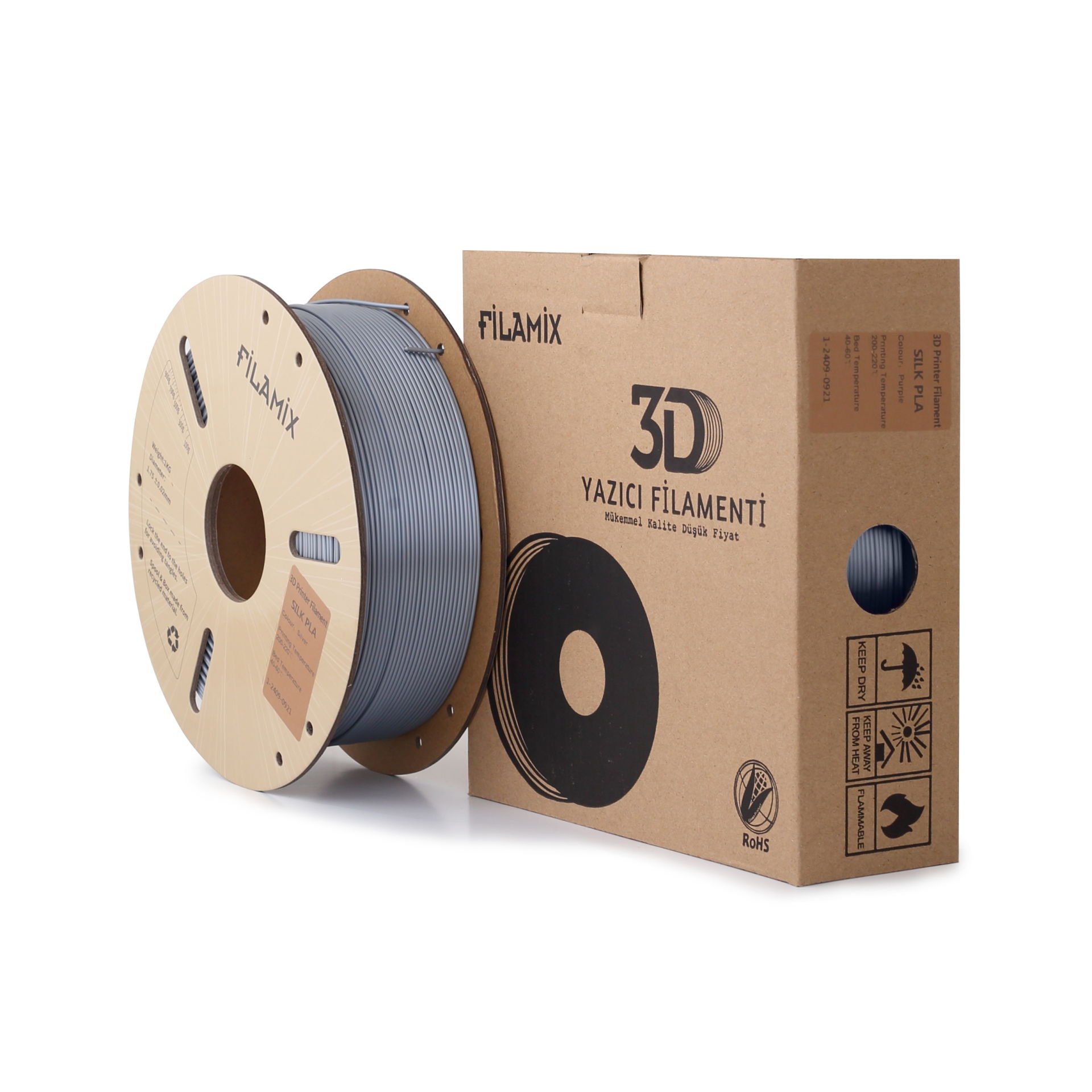 Filamix Silk 3D Filament Gümüş