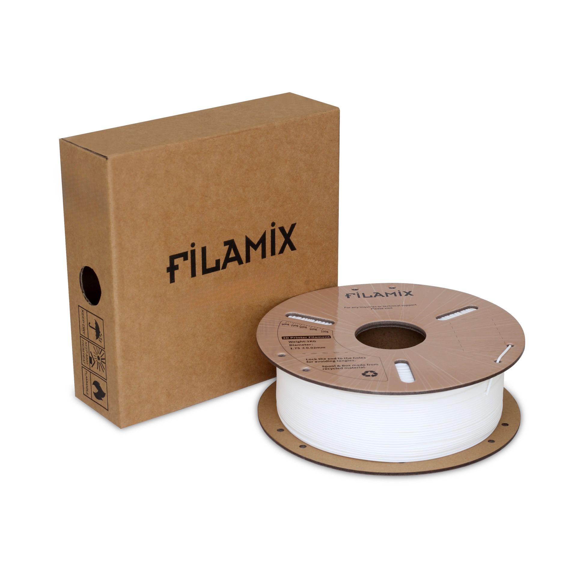 Filamix Rapid PETG 3D Filament Beyaz