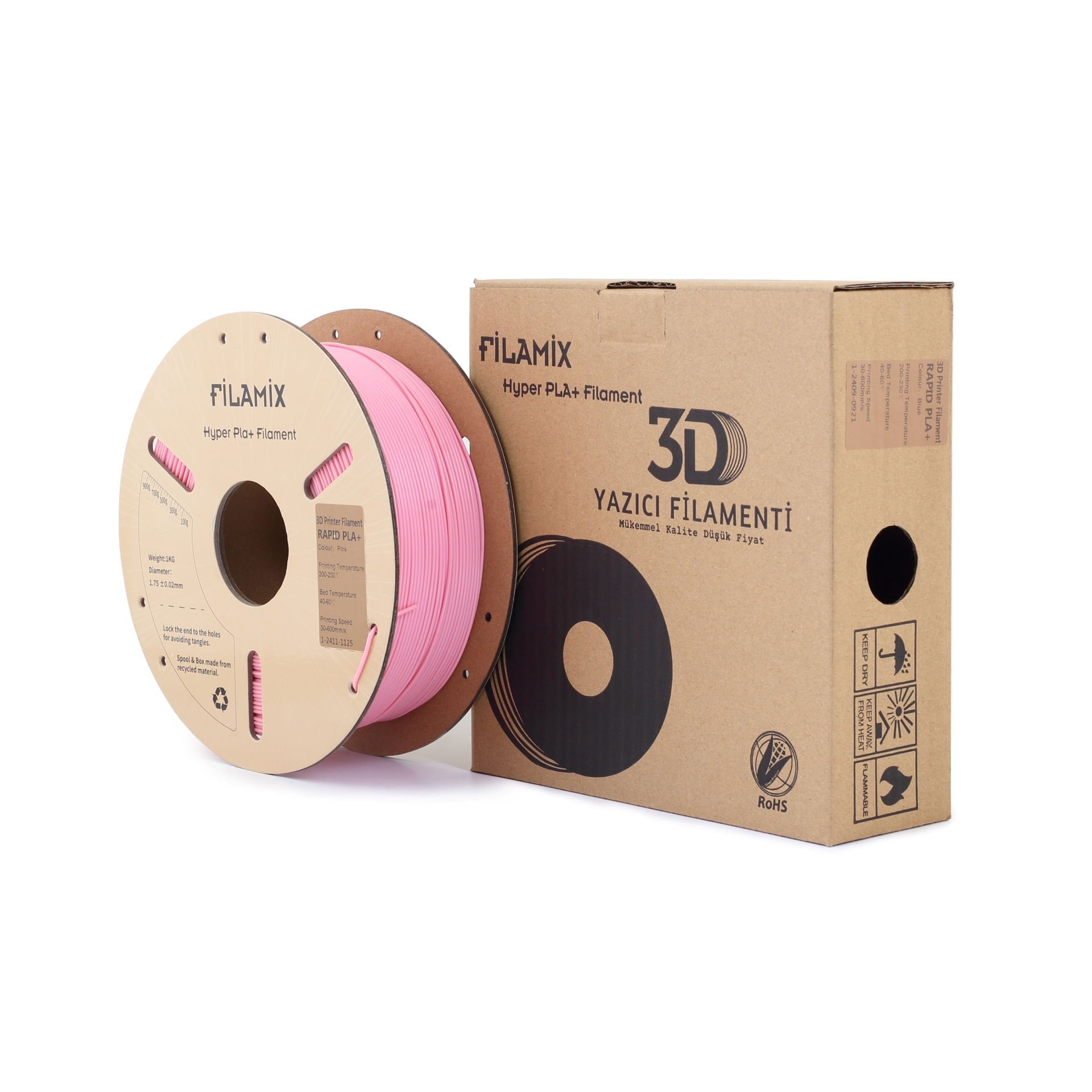 Filamix Hyper Pla + Filament Pembe
