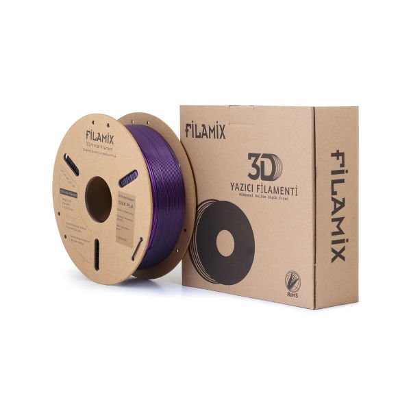 Filamix Silk 3D Filament MOR SİYAH