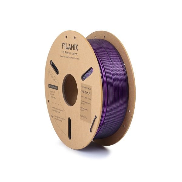 Filamix Silk 3D Filament MOR SİYAH