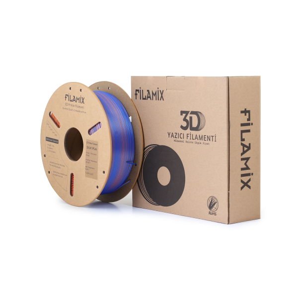 Filamix Silk 3D Filament MAVİ YEŞİL TURUNCU