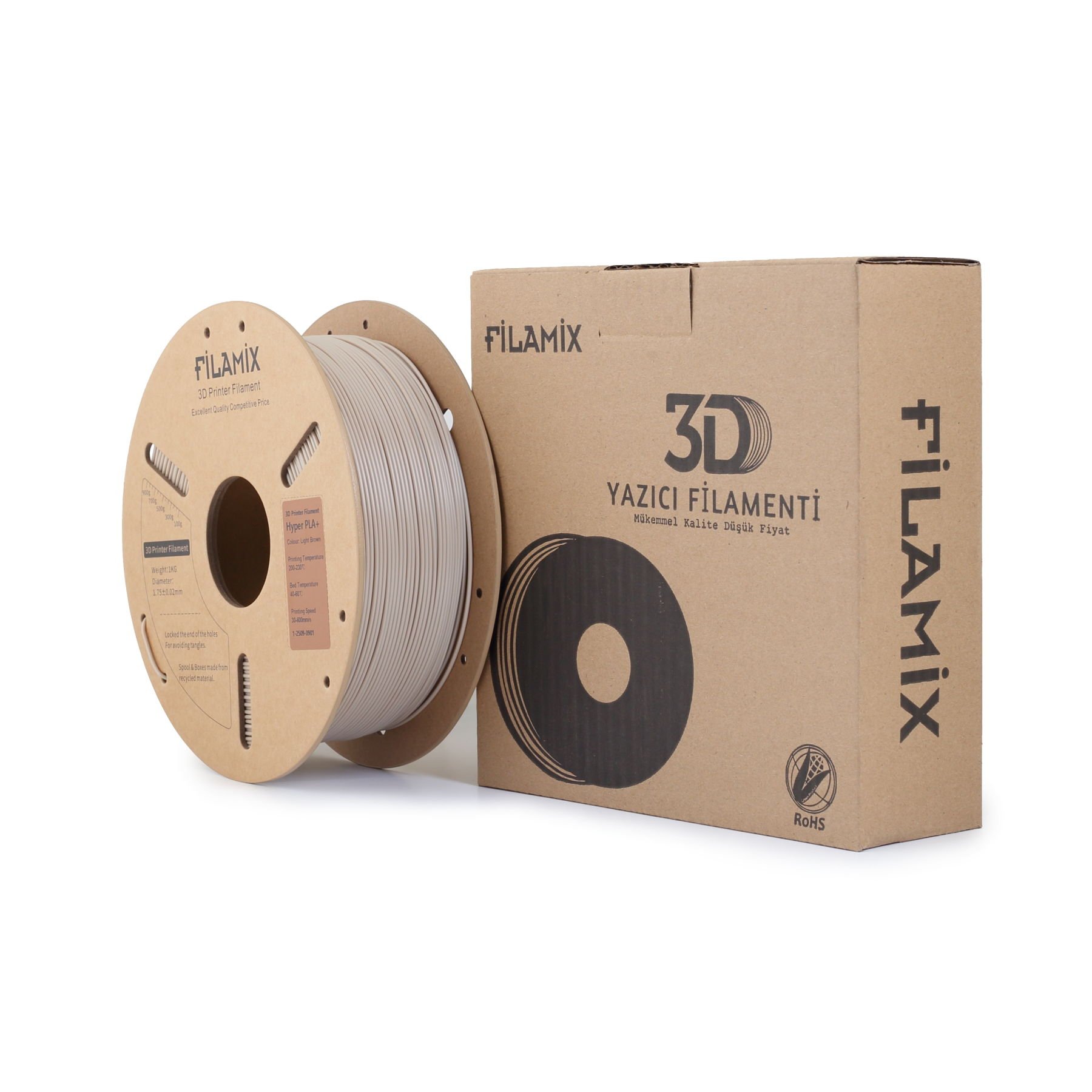 Filamix Hyper Pla + Filament Açık Kahverengi