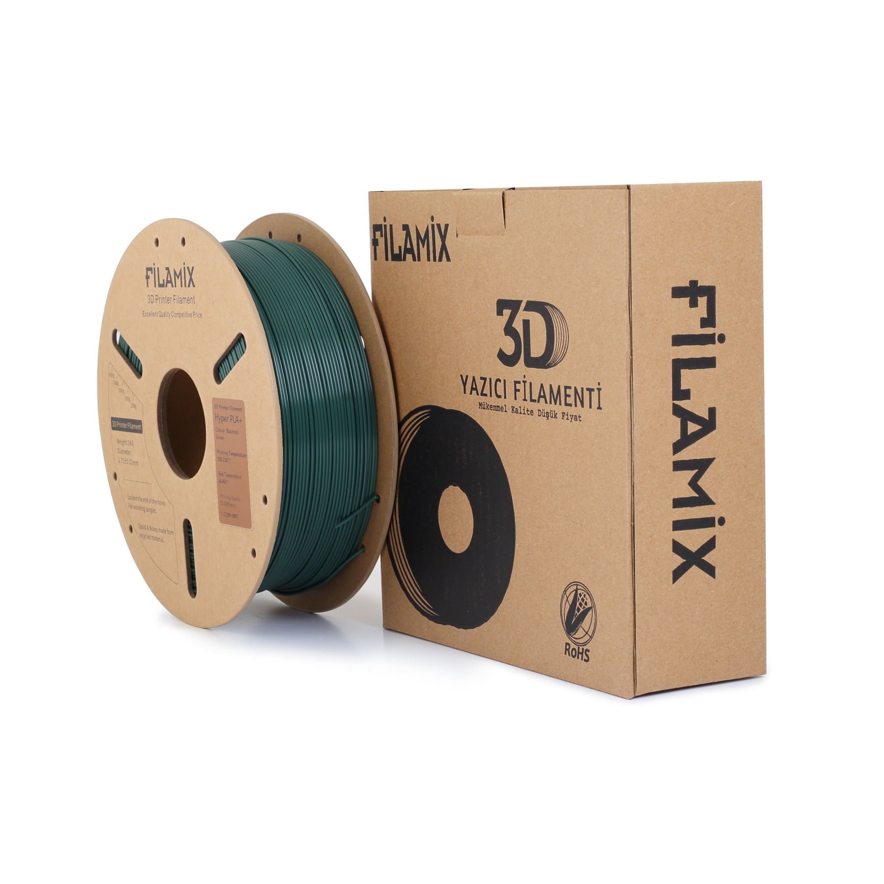 Filamix Hyper Pla + Filament Blackish Green