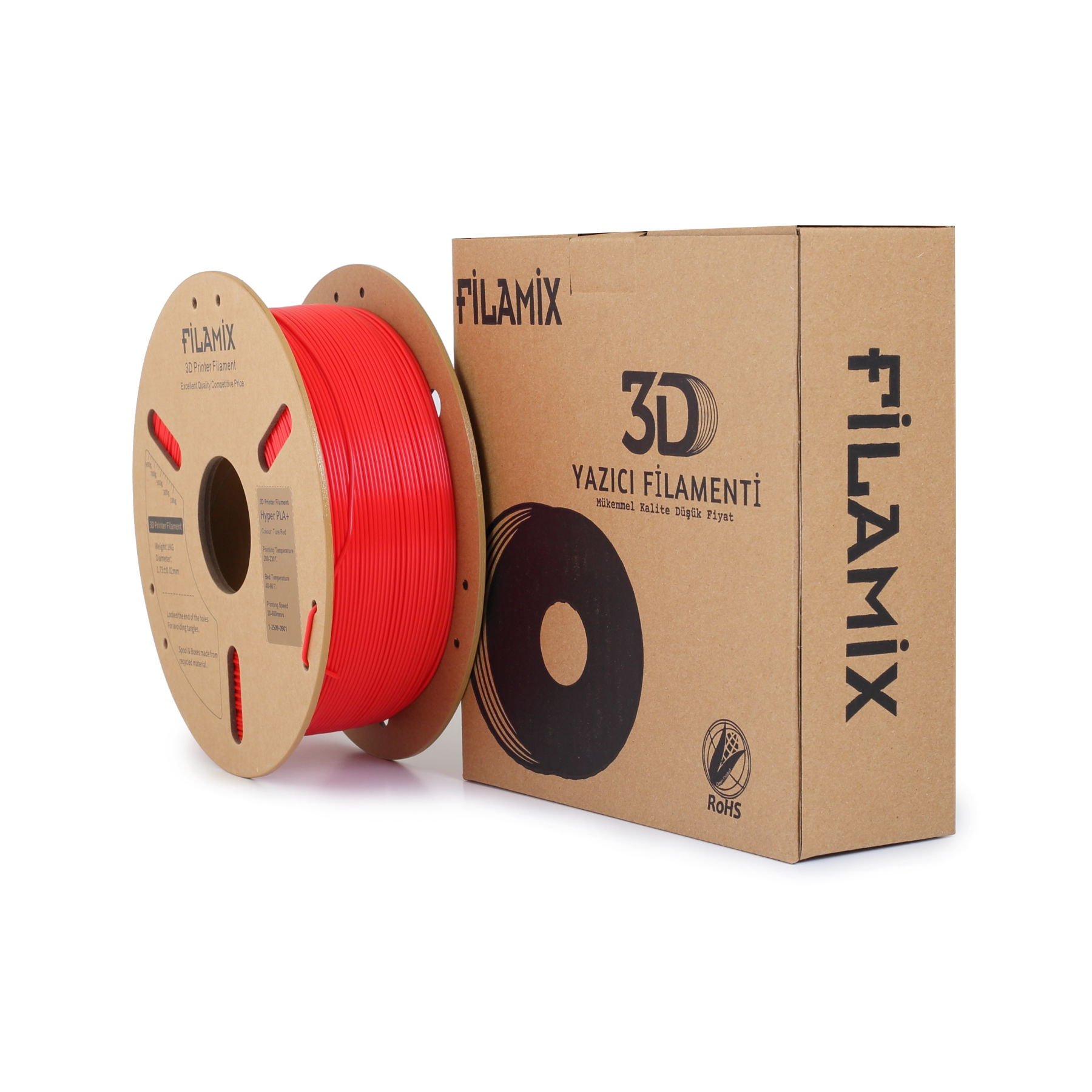 Filamix Hyper Pla + Filament True Red