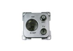 Çok Fonksiyonlu 12V Priz (Gümüş)