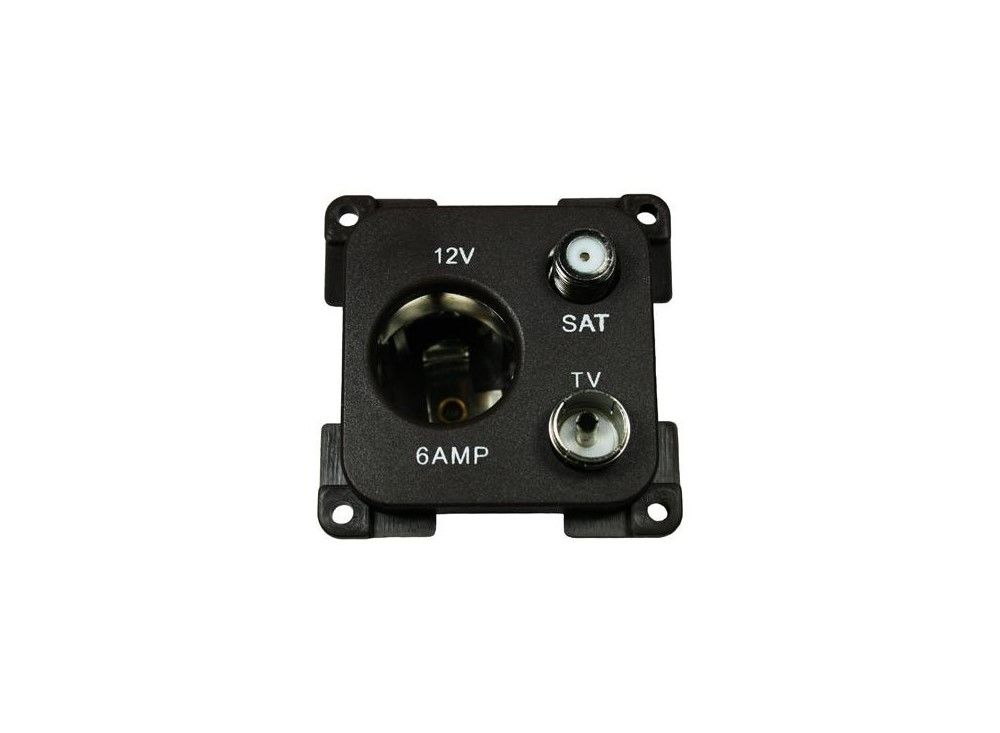 Çok Fonksiyonlu 12V Priz (Siyah)