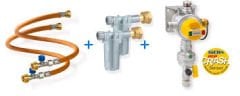 G12 GAZ REGÜLATÖR SETİ DİKEY ÇİFT TÜP İÇİN (450 MM HOR.+FİL.+REG.)