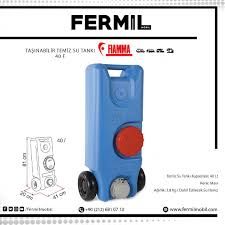 TAŞINABİLİR TEMİZ SU TANKI (40 F)