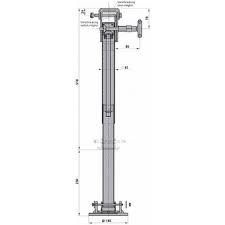SUGA 45 Derece Dönebilir Destek Pivot Ayak 500 KG 510MM-740MM