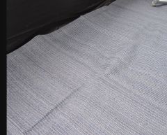 Ekstra Kalın Nefes Alabilen Zemin Halısı 250x400 cm 3,2 Kg Mavi/Gr