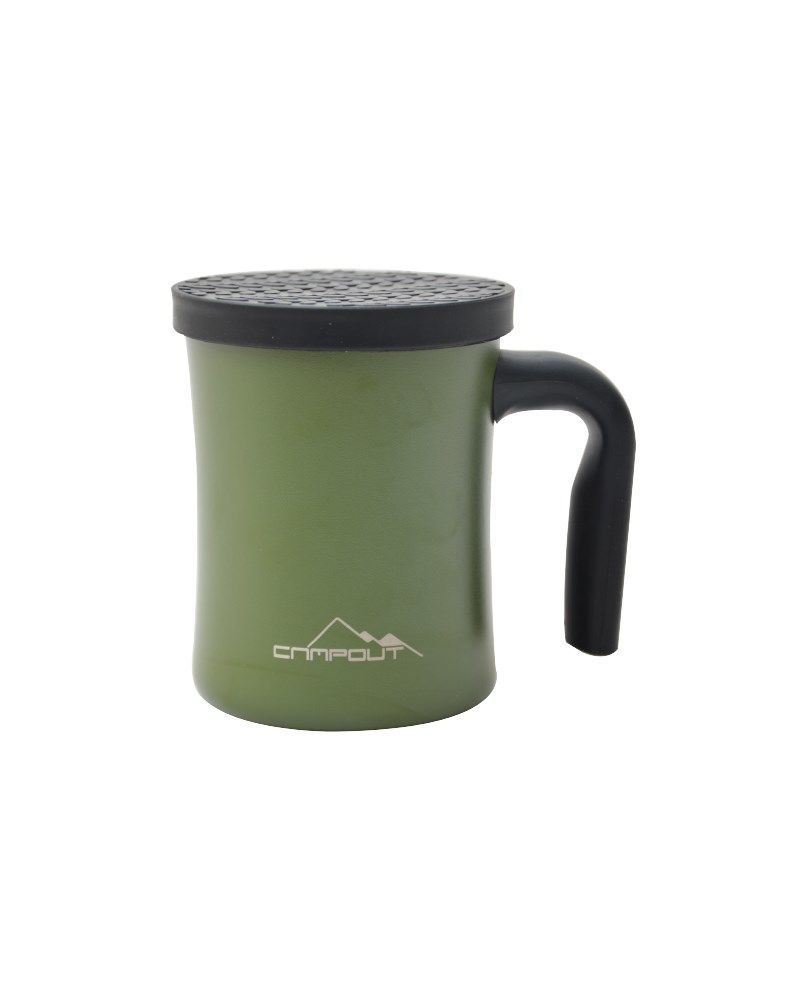 Campout Çift Katmanlı Termos Kupa 350 ML Yeşil