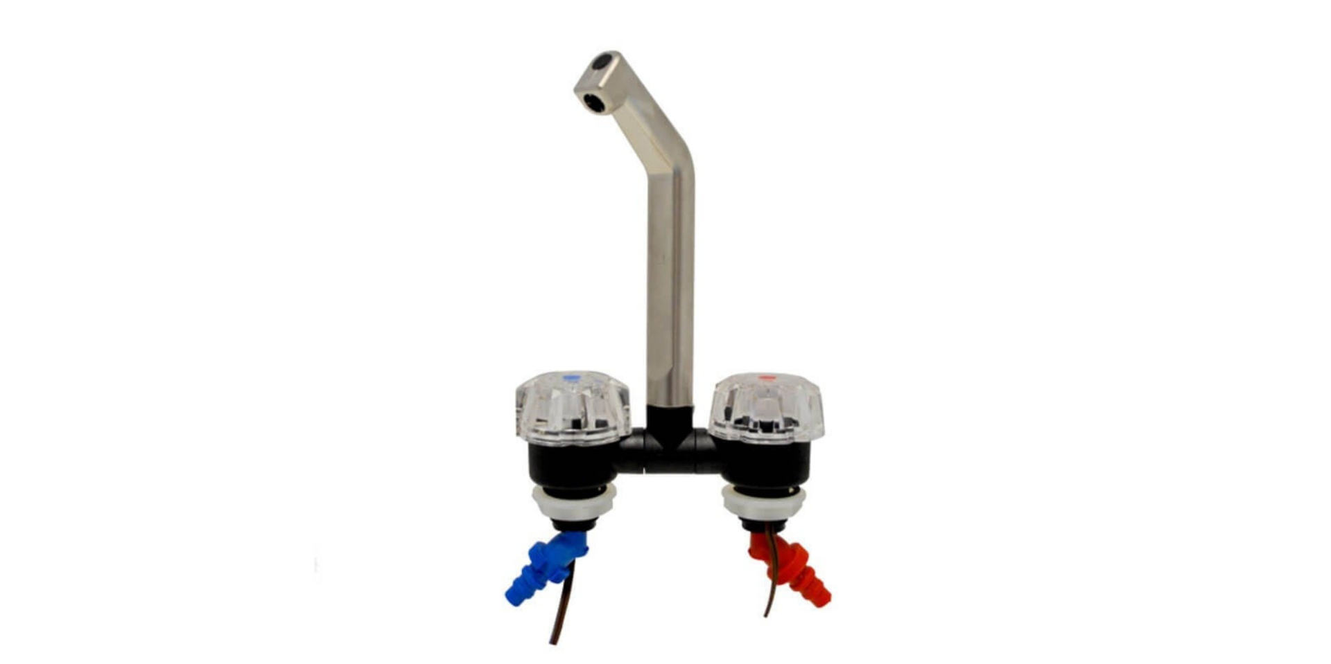 Deluxe Mat Nikel Plastik Sıcak/Soğuk Su Katlanır Musluk Micro-Switch
