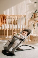 OHYO BABY Premium Cotton Bebekler Için Üç Kademeli Kolay Taşınabilir Sallanan Ana Kucağı-GRİ
